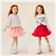 Mini Bala Girls Princess Skirt Children's Mesh Puff Skirt Versatile Short Skirt Bright Sparkle Sweet Skirt 2025 New Product