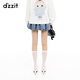 
DZZIT jeans 2025 spring new denim style flower bud light and vitality early spring pants women 3J1R1591S blue S
