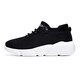 
LEE KIDS new sports shoes for women's shoes for summer flying knitted elastic socks shoes for men's knitted soft sole running fashion lazy single shoes 7022 black and white 35