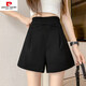 
Pierre cardin summer thin white suit shorts women's summer suit 2025 new high waist casual wide-leg pants small green 9871 S