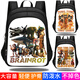 
UHFQ New American Foreign Mountain and Sea Jingtong Ge Wood Stick Man Crocodile Bomber Coffee Ninja Miss Cappuccino Backpack Boys Boys Backpack Children's Affairs Pack W13962 Three-layer Large (Suggested Grades 3-6)