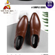 
Scarecrow (MEXICAN) matte suit men's leather shoes men's flat groom's bright formal wear youth pointed toe men's casual wedding shoes spring and autumn plus velvet 9923 leather black 38