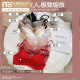 莫代尔舒适聚拢内衣女无钢圈收副乳上托调整型防下垂少女无痕文胸套装 砖红 70A 32A