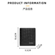 Pierre cardin men's genuine leather short wallet fashion business horizontal ticket clip multi-function card bag coin wallet high-end deerskin wallet black