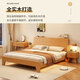 Meilin Xiaozhu solid wood bed pure solid wood 1.5 meters single bed log style master bedroom double bed log single bed 1500mm*2000mm