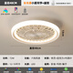 OPP 2025 Nuevo dormitorio y comedor Luz de ventilador integrado Lámpara de dormitorio Protección de ojos Estilo de crema Moder Simple Light Mute [E Shaking Head + Audio Model] Full Spectrum Display Finger 9731