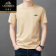 Classic Car 100% reines Baumwoll-Kurzärärt-T-Shirt für Männer 2025 Sommer dünner rundes Hals Top lässig halbärmelig T-Shirt für Männer Lyc-TYS9929 Grau 2xl (120) [141-160jin [Jin gleich 0,5 kg]]