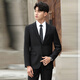 Bai Feidi Spring Suit Men's Korean Style Slim Top Jacket Groomsman Groom Wedding Business Professional Formal Small Suit Men Black 3XL