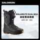 Salomon Porcelain Snow Gear 2425 Salomon Snowboard Shoes Men's Salomon Snow Shoes BOA Steel Wire Buckle Lightweight LAUNCH BOA SJ BOA Black and White 43.5 (285mm)