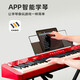 Casio (CASIO) electric piano PXS1100/PXS3100 heavy hammer 88-key portable smart touch screen adult and children practice test PX-S1100 original three-pedal + X stand red body