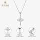 Cuihua pt950 cross platinum pendant, fashionable and versatile pendant for women, birthday gift for girlfriend and wife, platinum pendant about 1.3g