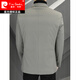 Pierre Cardin 2025 New Down Jacket Autumn and Winter Suit Jacket Men's Slim Fit Korean Style Trendy Small Suit Lightweight Warm Top Dark Gray XL 180