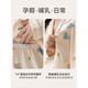 【官方直营】月子服睡衣女春秋季带胸垫纯棉怀孕哺乳期产后长款睡 AM-11991-DK1008 M