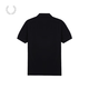 Polo décontracté de Fred Perry Men's Casual 2025 Revers d'été Double rayé Edge Oreille Broided Broidered Sleeve M9905 NYX / Navy Blue M