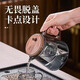 Elegant Cup Teapot Tea Household New Press One-touch Tea Water Separation Tea Cup Glass Liner Tea Set Elegant Teapot Black + 2 Cups