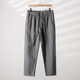 Pierre Cardin Sommer chinesischer Stil Leinenhose Herren Lose große Freizeithosen Retro -Stil atmungsaktiv gerade chinesische Baumwoll -Leinenhosen Khaki L