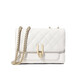 CALVIAKRIM International Light Luxury Brand 2025 New Leather Bag Diamond Chain Bag Crossbody Bag High-end versatile shoulder bag Rice white