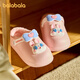 BALABALA children's cotton slippers for boys and girls to keep warm in winter baby waterproof shell wool slippers for girls and toddlers to keep warm home shoes
