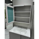 Jomoo Shopping Mall XA2032 Gabinete de baño Moderno Hanging Snowflake Gray Light Luxury Washbasin 695 mm