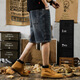 Yiling Yibeis neue amerikanische Casual Denim Shorts Herren Sommer Lose große vielseitige Fünf-Punkte-Hosen 9922 Hellblau 28 Geeignet für 90-105 Jin [Jin ist 0,5 kg]