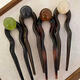 New high-end coconut jelly ball retro simple beaded U-shaped hairpin acrylic hairpin hairpin hairpin green