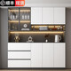 OPPEIN (OPPEIN) PARA BAJO Gabinete de pantalla integrado Moderno de almacenamiento Simple Gabinete de vinos para el gabinete de té Gabinete de almacenamiento Estilo de almacenamiento 15280*40*220 SF Express Instalación