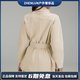 Lululemon Softsstream Series Couleur de couleur Solide Veste de revers décorative pour les femmes beige M L