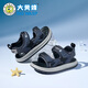 Bumblebee children's shoes, elementary school children's beach shoes, summer open-toe non-slip boys' 2025 new boy sandals, gray sky blue 26_inner length 18_suitable for foot length 17