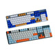 Logitech K845 Wired Mechanical Keyboard Computer E-Sports Office Games Color Personalized Customized PBT KeyCap K845+Green and Purple Color Combination Brandneue Original-Auswahl an grünem Achsen-Typing-Typoring