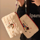 Bolsa de maquillaje de alto valor muxingyu, bolsa de almacenamiento de viaje portátil de gran capacidad, productos para el cuidado de la piel, artículos de tocador, cachorro de coloridos bordados