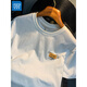 Jeanswest white T-shirt men's summer new high-end trend printed T-shirt American light luxury Xinjiang cotton comfortable short-sleeved T-shirt green [JSW9906 Mint Green] 3XL suitable for 151-165Jin [Jin equals 0.5 kg] wear
