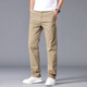 利郎2025新款半松紧腰休闲裤男士中年百搭简约直筒 卡其色6621 28