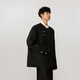 IZEXX new Chinese style national style stand collar tunic suit niche high-end suit jacket men's JM77 black XL