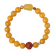 Potala Palace beeswax single circle bracelet 925 Yinchuan material Nanhong Pixiu gold amber bracelet for men and women as a birthday gift for boyfriend