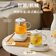 Le Stew mini health kettle for one person in the office, health kettle, stew kettle, all-in-one small fully automatic constant temperature kettle, teapot, scented tea kettle, electric stew cup, full glass, smart model + 304 tea compartments, automatic heat preservation + smart touch 0.5L