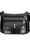 Frauentasche 2025 Neue Tasche Mode und atmosphärische Umhängetasche vielseitiger Crossbody Mutter Tasche große Kapazität Schwarz [Muttertasche]