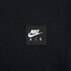 Camiseta suelta de Nike Men's para otoño nuevo algodón suave y confortable Nike Air HQ9249 010 Negro 3xl