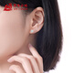Yuanyang Jinlou PT950 platinum small sugar cube earrings platinum fashion earrings earrings holiday birthday gift for girlfriend and wife about 2.5g