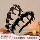 Temperament rhinestone velvet webbing tooth headband women's hair pressing face wash headband high skull top broken hair finishing artifact hair accessory black headband