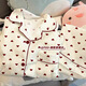 Zipjbxins Xiaoxiangfeng Love Pajamas Impreso Primavera y otoño 2025 Conjunto de ropa para el hogar Sweet Girls KK-3523 (conjunto de manga larga) M [sugerir 80-100Jin [Jin equivale a 0.5 kg]]