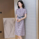 Vestido de lujo de alta gama Ehangy International Summer Women's Clothing 2025 Nuevo versátil versátil Slim Fashionable Mulberry Seda Pink [Caja de regalo de alta gama] l