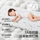 贝肽斯婴儿床笠纯棉透气宝宝床罩儿童防滑A类床单萌兔友聚 防水120*65cm