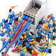 Huili's cold-pressed terminal block VE tube pin set crimping pliers wire copper nose air switch crimping cap connector artifact 800 pieces pliers 6-4A two-color