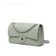 
CITICITY Bag Women's Bag High-end Luxury Chain Small Square Bag 2025 New Fashion Diamond Crossbody Bag Handbag Gray Blue (Exquisite Gift Box) 25*6.5*14cm