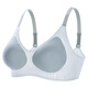 Yalu Traceless Underwear Women's Summer Ultra-Thin Ice Silk Silk Small Mreast Gathering and Anti-Saging Beautiful Bra 2025 New Style Blue M (Recommandé 90-105Jin [Jin est égal à 0,5 kg]))
