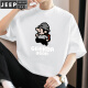 Jeep Spirit260g schwere reine Baumwolle kurzärmelige T-Shirt Herren übergroß