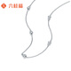 Liuguifu Jewelry Gourd Platinum Necklace Pt950 Platinum Necklace Versatile Clavicle Chain Neck Ornament Birthday Gift About 4.25g