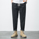 QLTQZQ Sommerelastische Jeans für Männer gerade und Tidbits lose plus Fettpluig-Größe dünne, zerrissene Neun-Punkte-Hosen lassen sie schlank und vielseitig aussehen. Dunkelblau 9901 No Elastic S Größe 28 (100 Jin [Jin ist gleich 0,5 kg] Verschleiß herum))