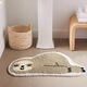 Qingzhu Jiapins neuer japanischer Cartoon Tuftted-Teppich-Nachahmung Kaschmirbodenmatte Badezimmer Saugle Floor Matte Kinderzimmer Nacht