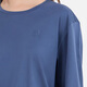 
AIGLE [New Product in Spring and Summer] Aigao 7-quarter Sleeve T-shirt Pure Cotton Antibacterial Casual Simple 7-quarter Sleeve T-shirt Top for Women Swamp Blue BI983 40 (170/92A)